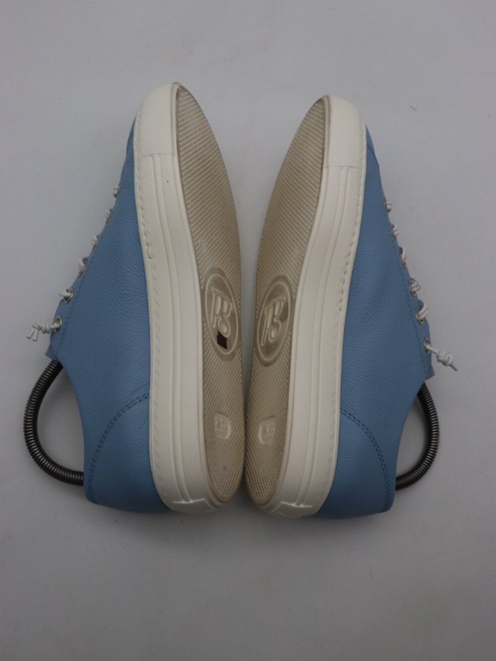 Paul Green Hadley Women’s Size UK 6.5 US 9 Platform Sneakers Sky Blue Leather - Picture 6 of 9